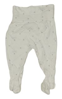 Bílé polodupky s hviezdičkami George