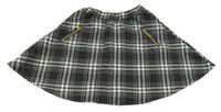 Čierno-biela kockovaná sukňa H&M
