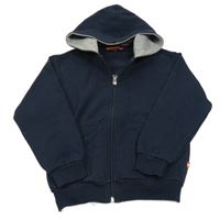 Tmavomodrá prepínaci mikina s kapucňou S. Oliver