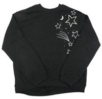 Čierna mikina s noční oblohou H&M