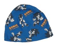 Modrá lehká čepice se Sonicem 