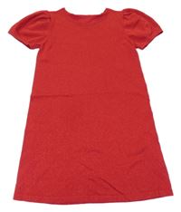 Červené trblietavé šaty H&M