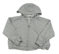 Sivá prepínaci mikina s kapucňou George