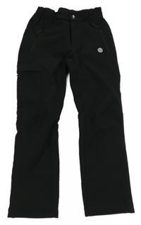 Černé softsthellové kalhoty