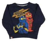 Tmavomodrá mikina s lego NINJAGO LEGO