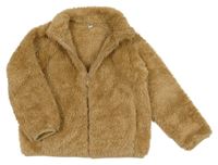 Béžová chlpatá bunda Uniqlo