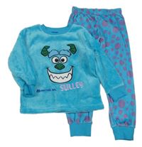 Modré chlupato/plyšové pyžamo - Sully Disney