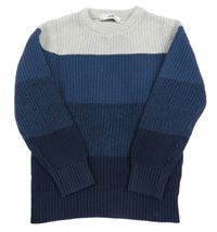 Sivo-tmavomodrý sveter C&A