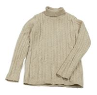 Béžový vzorovaný svetr s rolákem Next 