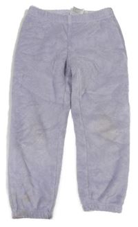 Lila chlupaté pyžamové kalhoty H&M