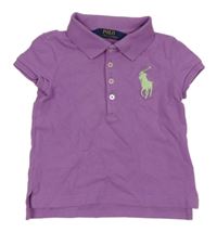 Fialové polo tričko Ralph Lauren
