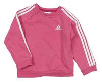 Růžová mikina s logem Adidas 