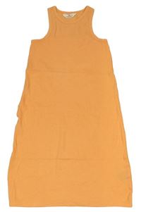 Oranžové rebrované šaty H&M