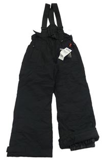 Nové - Černé šusťákové funkční oteplovačky s trakami zn. Maier