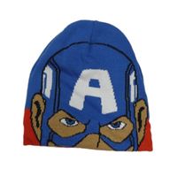 Modro-červená pletená čepice Captain America