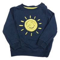 Tmavomodrá mikina so slniečkom Primark