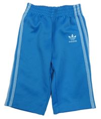 Modré sportovní tepláky s logem Adidas