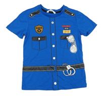 Kostým - Kobaltově modré tričko - policista