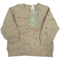 Nové - béžová bodkovaná á mikina H&M