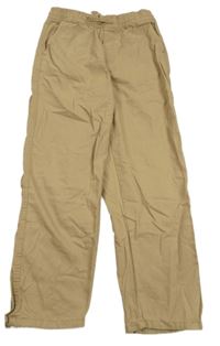 Béžové široké rifle H&M