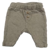 Kávové melírované turecké tepláky s knoflíky C&A