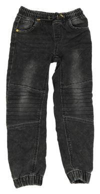 Tmavošedé cuff teplákové rifle INFINITY KIDS