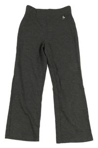 Tmavosivé melírované teplákové nohavice so srdíčkovým přívěškem George