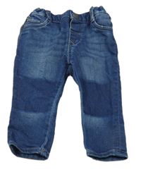 Modré super soft teplákové rifle H&M