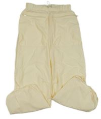 Vanilkové šusťákové kalhoty RESERVED