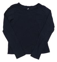 Tmavomodré tričko H&M