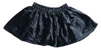 Tmavomodrá zamatová sukňa H&M