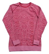 Ružové vzorované funkčné spodné tričko Crivit