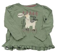 Khaki triko s lamou Identic Nature