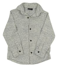 Bielo-modrá melírovaná košeľová bunda zn. Next