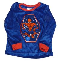 Zafírová zamatová mikina so Spidermanem Marvel