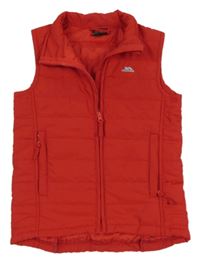 Červená šušťáková zateplená funkčná vesta Trespass