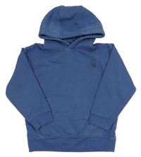 Modrá mikina so smajlíkom a kapucňou Next