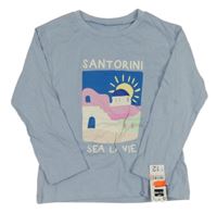 Nové - Světlemodré triko s potiskem Dunnes