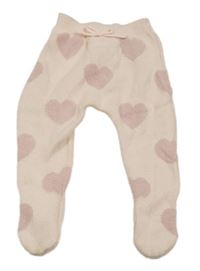 Růžové pletené polodupky se srdíčky George