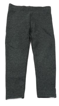 Tmavosivé melírované zateplené legíny Primark