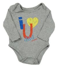 Šedé melírované body s nápisem a srdcem Guess