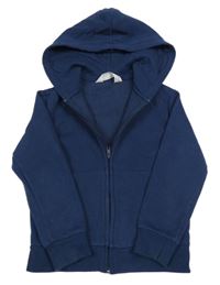 Tmavomodrá prepínaci mikina s kapucňou H&M