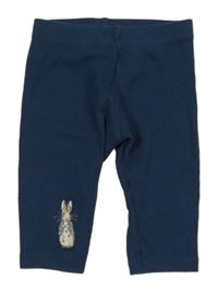 Tmavomodré rebrované legíny s králíkem - Peter Rabbit M&S