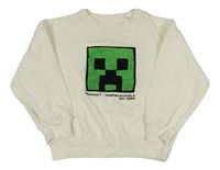 Smetanová mikina s Minecraft H&M