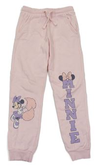 Světlerůžové tepláky s Minnie Disney