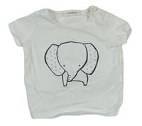 Biele tričko so slonom Next