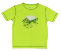 Neónově zelené športové funkčné tričko s potlačou Regatta