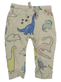 Smetanové vzorované tepláky s dinosaury M&S