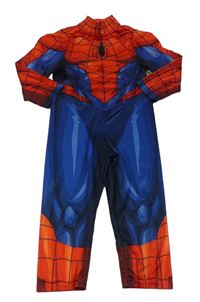 Kostým - Tmavomodro-červený overal - Spiderman Marvel