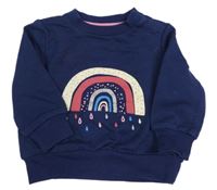 Tmavomodrá mikina s dúhou POCOPIANO